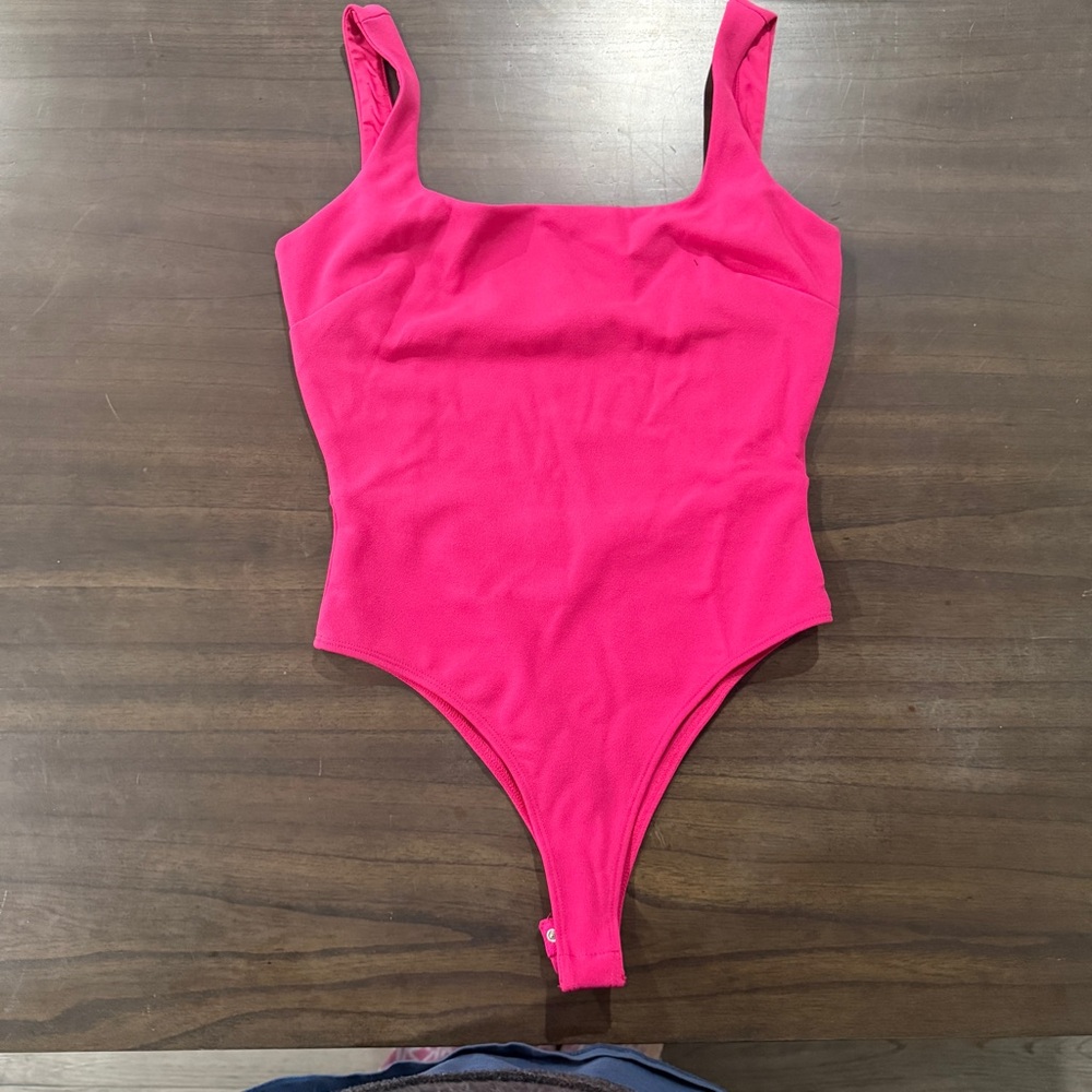Lulu's Hot Pink Bodysuit